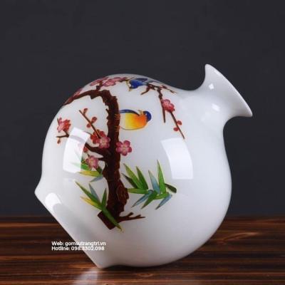 BÌNH HÚT TÀI LỘC CHIM HOA CAO CẤP